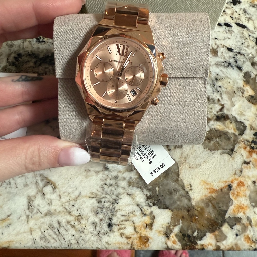 Michael Kors Rose Gold Watch with Chronograph